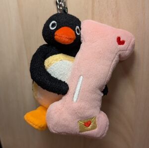 Valentine Pingu Plush Keychain Letter " I " ♥️ Plush Doll/ Keychain (New) NWOT